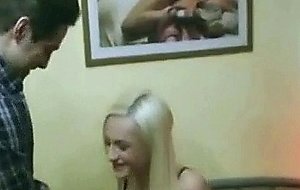 Blonde tgirl fucking her boyfriend