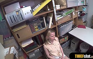 Pretty teen thief chick gets rough fucked from behind
