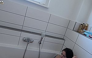 Xania wet - honey busty brunette bathroom solo