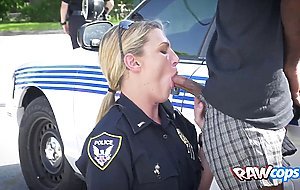 They like it big and black Slutty MILFs are taking care of this black criminals cock in public