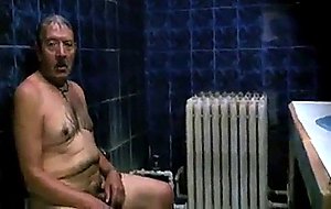 Hot daddie in sauna  