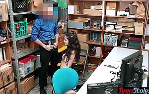 Busty teen shoplifter fucked her way out of trouble