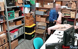 Busty teen shoplifter fucked her way out of trouble