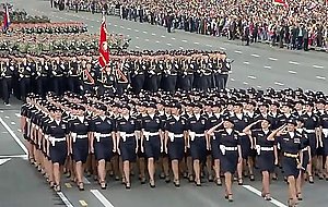 Women army marching