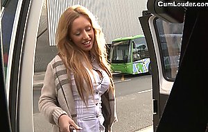 Hot romanian bable gets fucked intense in a vanv