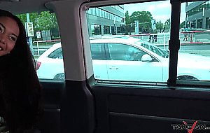 Sexy slut fucked in the backseat