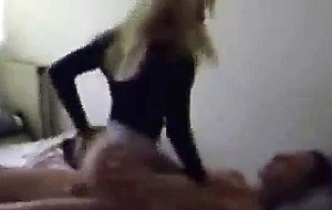 Slovenian blonde chick fuck at his place
