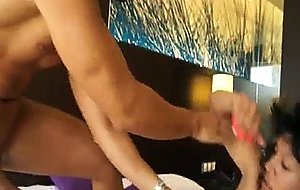 Latina loving to take cum over her lush face