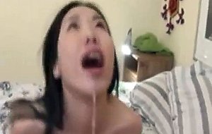 Fuck my asian pussy and feed me your seed