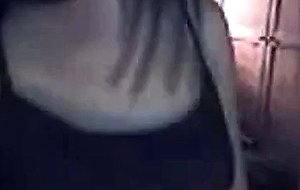 Cute girl chatting and showing her tits