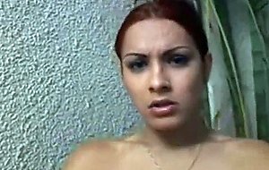 Naked Latina Shemale Masturbates