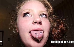 that phat pinky pussy of snowbunny bitch knows how to swallow bbc
