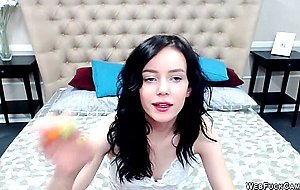 Beautiful small tits teen on webcam