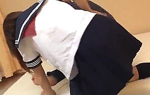Riko araki enjoys pussy teasing with a dildo
