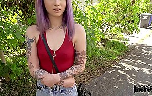 Heavily tattooed purple-haired alt-girl deepthroated and rode my dick – Naked Girls