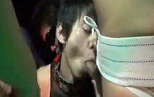 Playing asian lovely sex slave