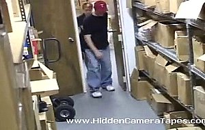 Lucky guy fucks his co-worker during the break while hidden ...
