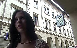 German scout  18yr old small teen seduce to fuck at casting