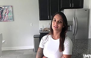 Sexy hot stepmom lets stepson have her milf pussy