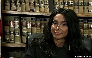 Latina shemale judge fucks offender