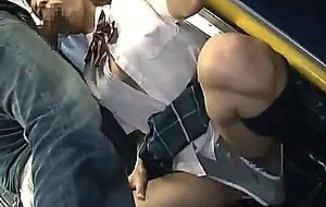 Blonde schoolgirl groped in la bus