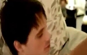 Handsome ethnic stud wraps his lips around a cock