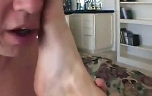 Hot blonde sucking and fucking one lucky guy.
