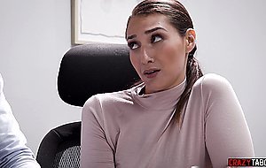 Sexy big tits secretary fucks her dirty boss and pleased his dirty needs