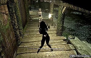 Big tits 3D MILF anal fisting Skyrim