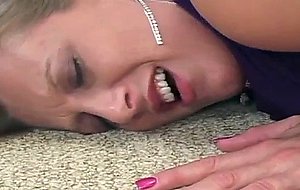 Sizzling blonde fucked really intense and also got cum