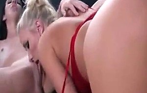 Sexy blonde lesbian loves pussy licking