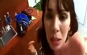 Brunette milf rides intense cock inside the doctors office