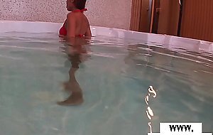 Amateur Thai teen Cherry with small tits moaning on a big white dick
