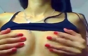 Sexy webcam girl with an amazing as