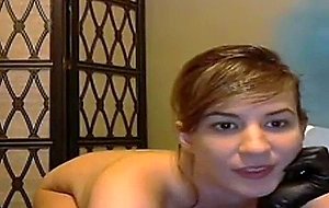 Sexy webcam girl masturbates