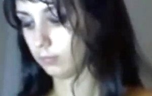 Amateur lesbian fisting caught on webcam
