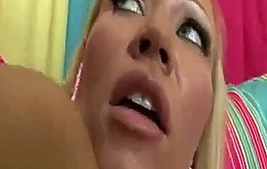 Big tit blonde slut gets fuck and facial