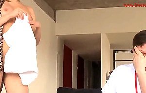 Beautiful MILF massage ending with sex