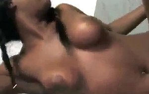 Stranger's facial on ebony babe in gh