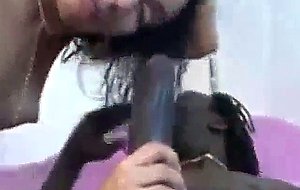 Black girl taking some long intense dick