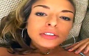 Insanely honey young latina with awesome natural tits fucks so good