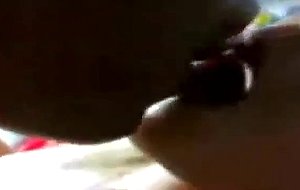Homemade sex tape with sexy brunette