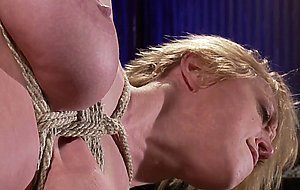 Huge boobs MILF fucked in bondage