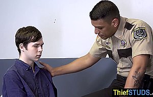 Scared teen perp Dakota Lovell fucked by a big latin cock