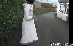 Naked Stacy caught on road