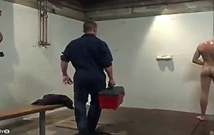 The creepy handyman ties his new victim up and fucks h