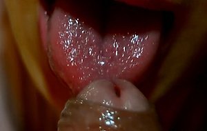 Dickforlily, amazing tongue studies my foreskin-day