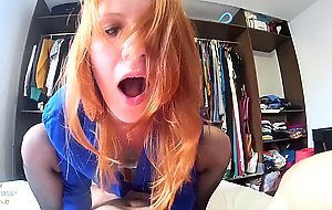 Cutiegingerrussian, redhead teen enjoys passionate sex