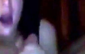 Beautiful girlfriend loves sucking and getting a facial