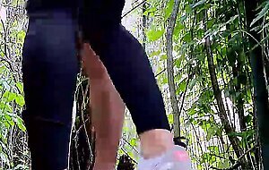 Quick anal pounding and anal creampie outdoor while hiking live at sexycamx